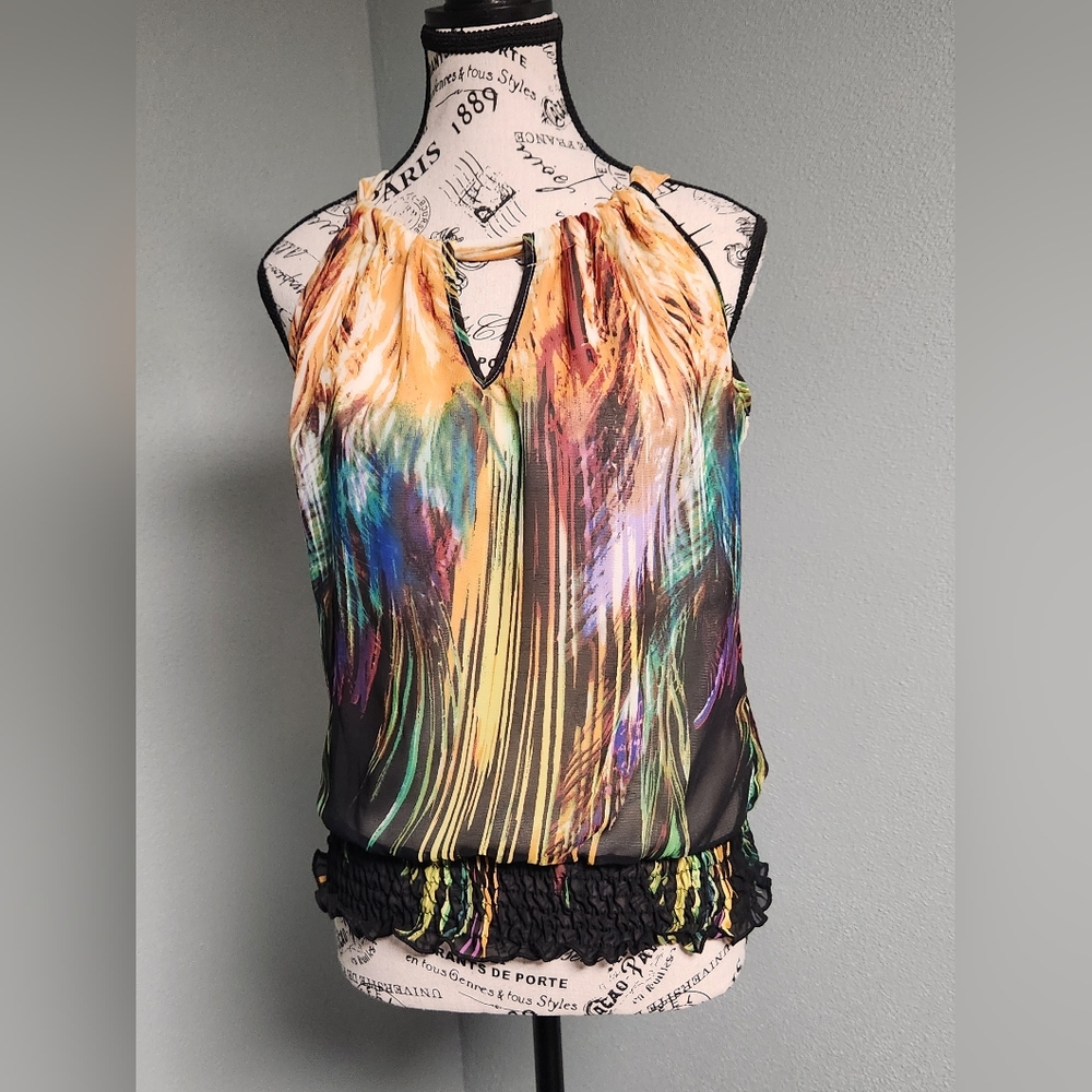 Heart Soul Multicolor Sleeveless Top